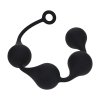 Silicone Waterdrop Anal Balls - XXL - 60mm - Black